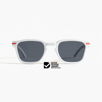 Good Citizens 100% recycled white wayfarer sunglasses