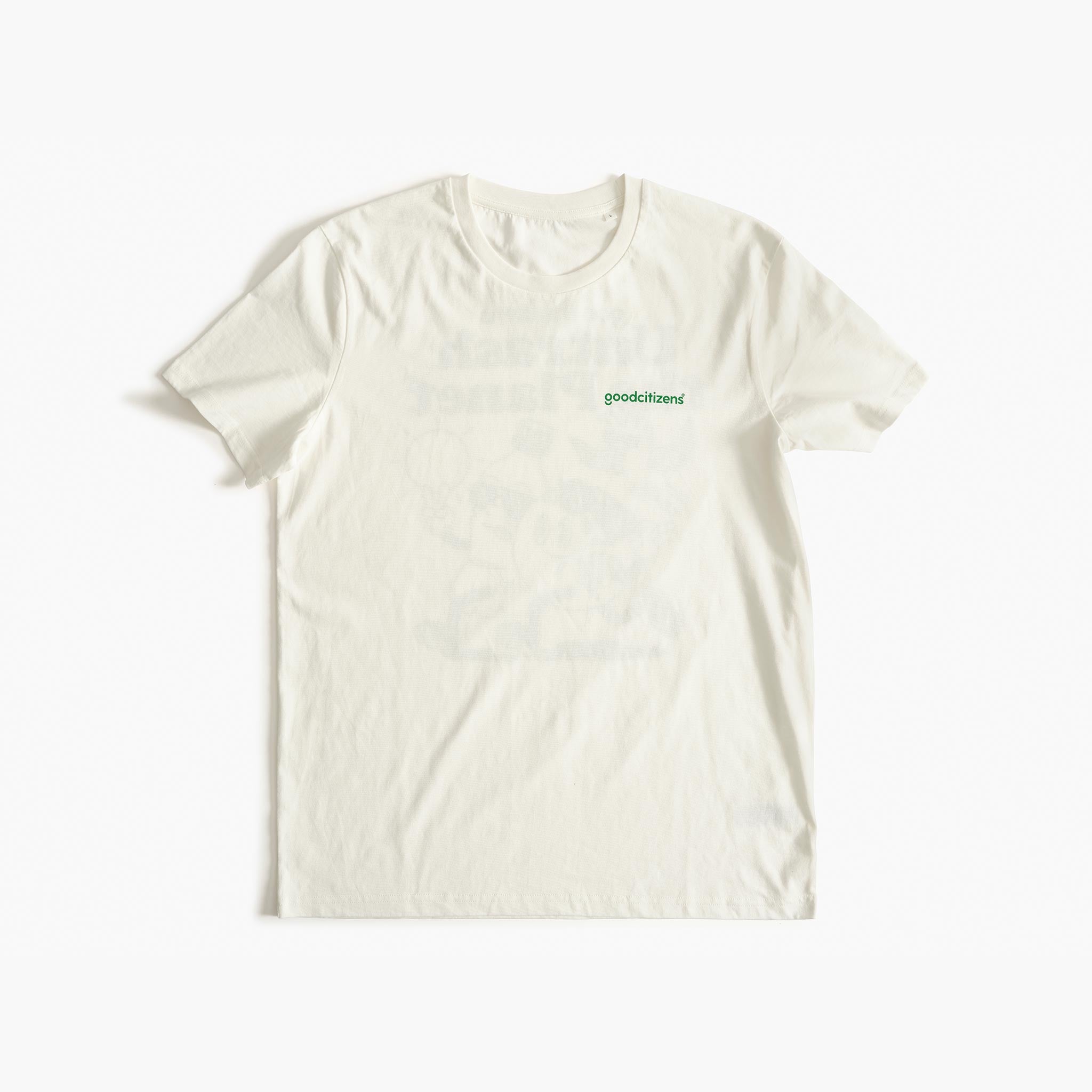 T-shirt 'Off White' Green Logo Only – Good Citizens Eyewear