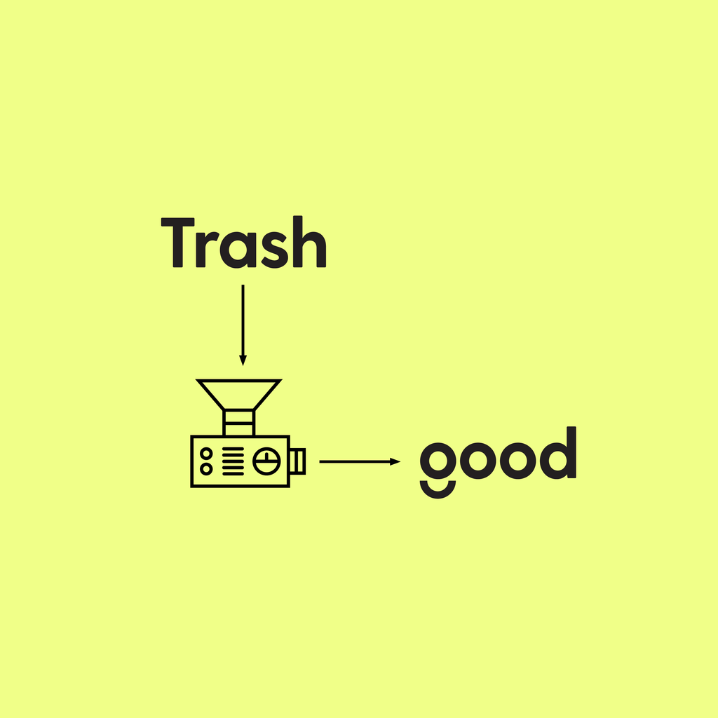 Good citizens turning plastic trash into good graphic