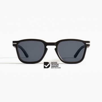 Good Citizens 100% recycled black wayfarer sunglasses